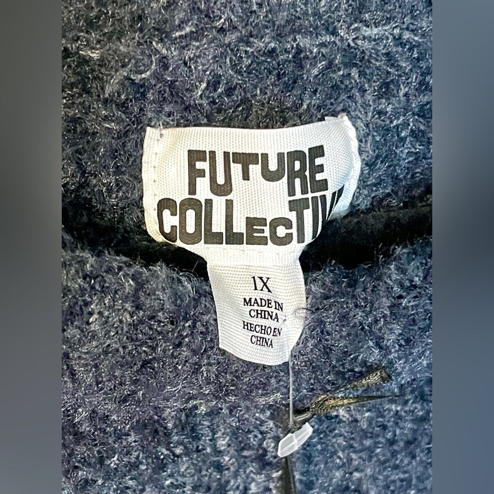 New Men’s Future Collective blue knit sweater - Picture 3 of 4